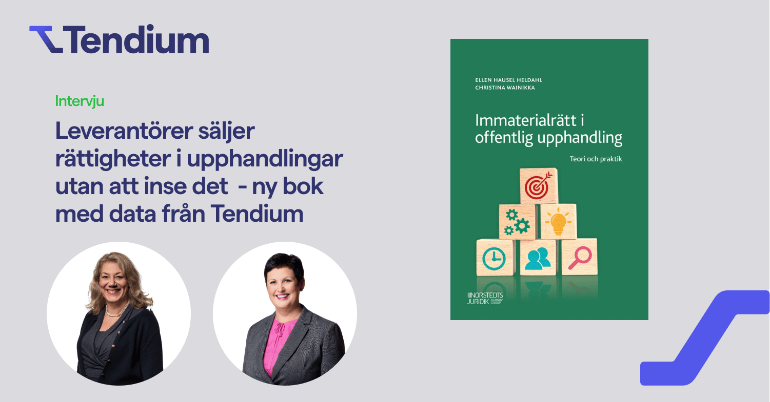 Bok om immaterialrätt i offentlig upphandling