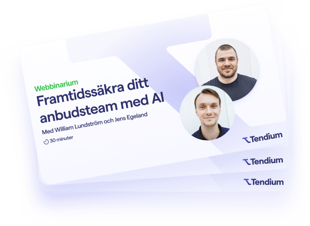 Webbinarium om att framtidssäkra anbudsorganisationen med AI