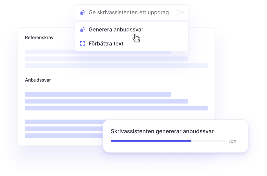 Din AI-drivna skrivassistent i anbudsarbetet
